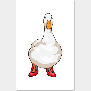 Duck High Heels Posters and Art